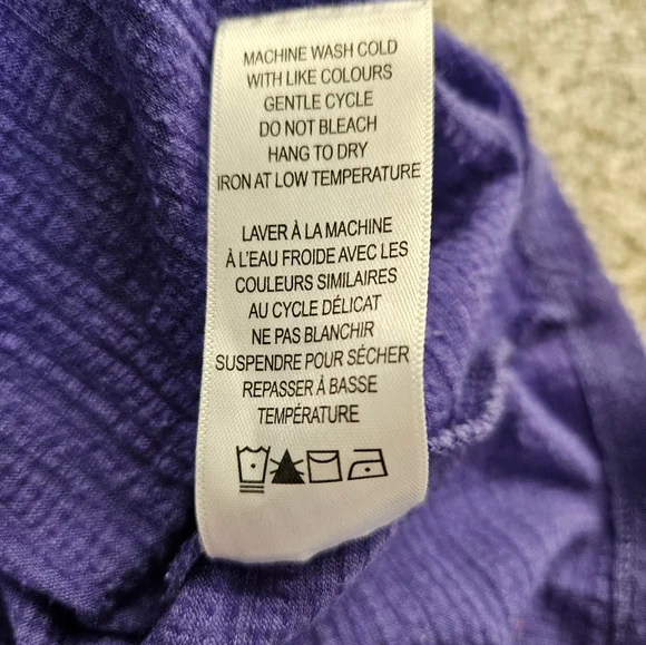 Purple Sm Ricki's top with crochet accent - Picture 9 of 10